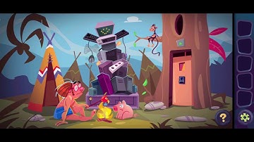Escape Funky Island - 11 Nerds And Apples Walkthrough #GamesUnloaded