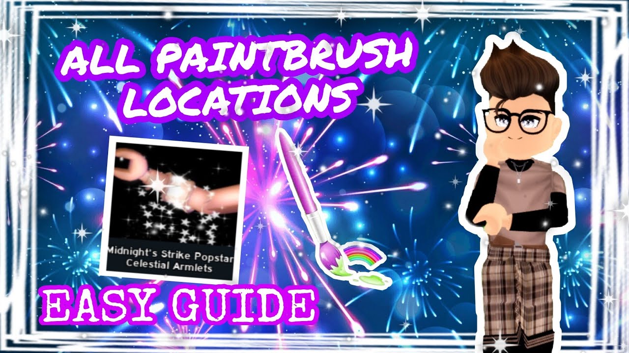*UNDER 5 MINS * GUIDE *ALL* LOCATIONS PAINTBRUSH QUESTRoyale High Update YouTube