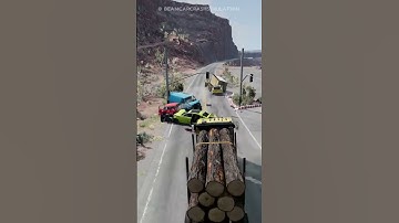 Real USA Car Crash Physics | Road Accident Simulation