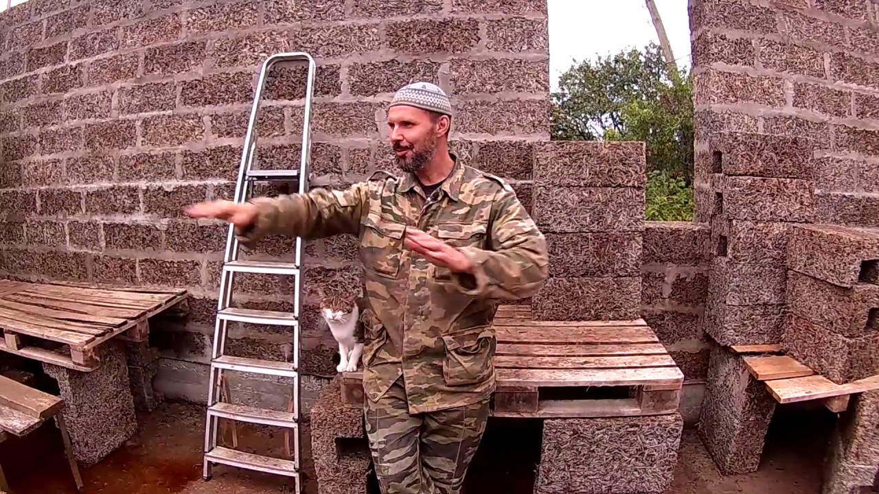 Стройка из арболита ряд 12 \\\\ В деревню! - YouTube