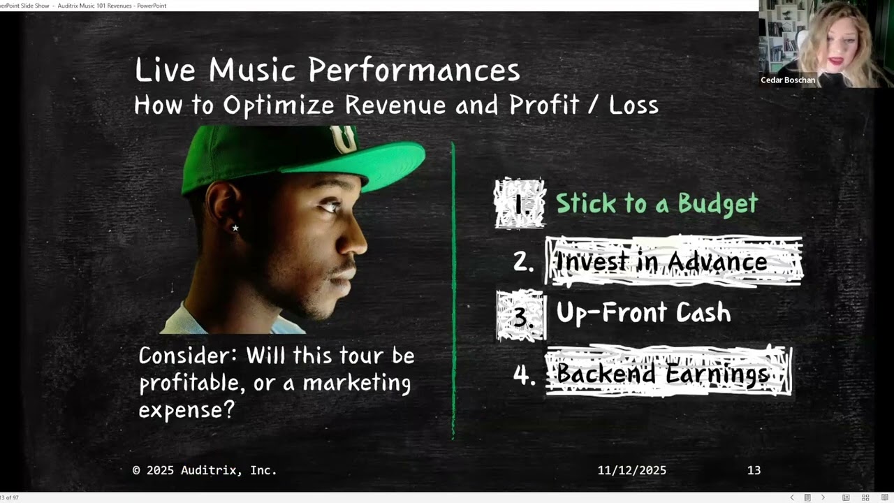 Music Revenue 101 with Cedar Boschan
