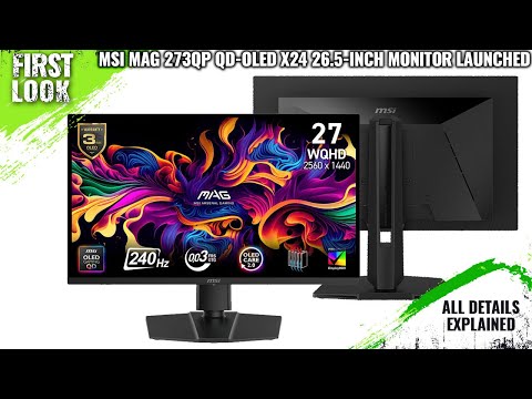 MSI MAG 273QP QD-OLED X24 26.5-inch Gaming Monitor Launched