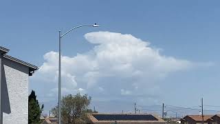 First Cumulonimbus Of The Day Over The Spring Mountains June 3, 2025