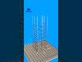 Foundation Rebar in 3D View🧱! (Part 2) #construction #bulding #shorts