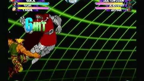 MvC2: Guile 100 % sequence (2 hp throws, 3 hp launchers)