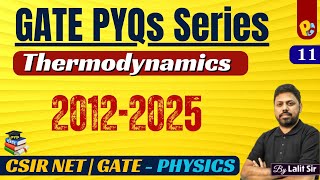 Celebrity GATE Physics PYQs 2012–2025 | Thermodynamics & Statistical Physics | GATE Physics Wealth