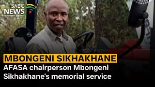 Download lagu AFASA chairperson Mbongeni Sikhakhane's memorial service