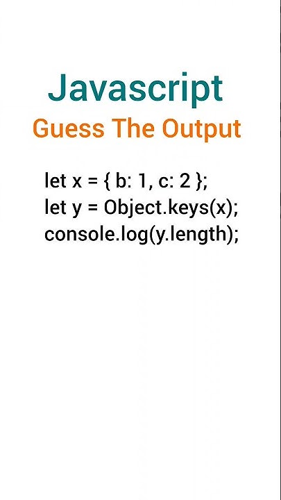 Javascript interview question|| Guess the output - YouTube
