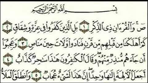 ‏Surah Sad Reading Saad Al-Ghamdi  سورة ص تلاوة سعد الغامدي 🌺🌺