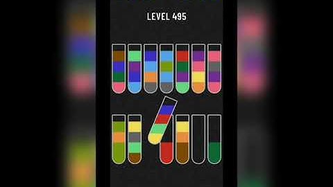 Water sort puzzle level 495