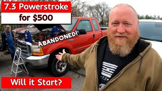 $500 7.3 Powerstroke Superduty- Will it run? Why was it ABANDONED?