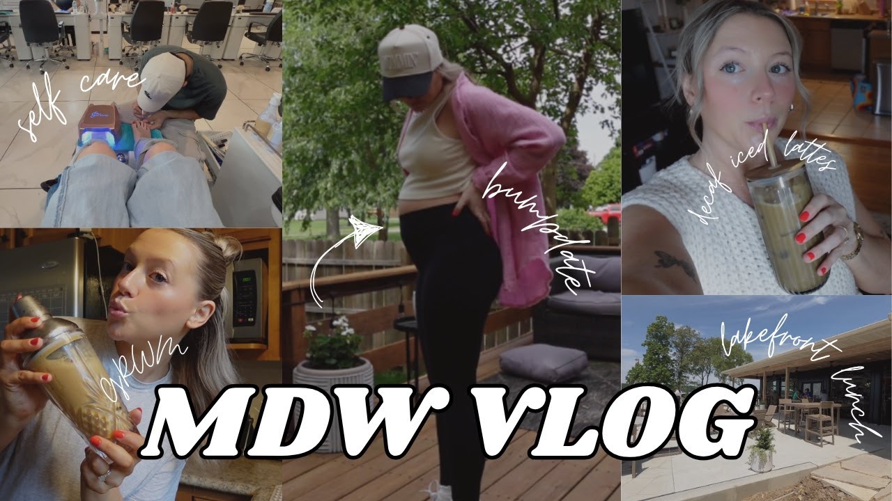 MDW vlog!!! 🇺🇸 & first trimester recap GRWM 🧸🍼🤰🏼