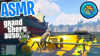 ASMR Gaming ? GTA 5 Story Mode Part 25 Relaxing Gum Chewing ?? Controller Sounds + Whispering ?