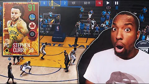 91 OVR LOOK BACK MASTER STEPH CURRY GAMEPLAY!!! NBA LIVE MOBILE SEASON 6