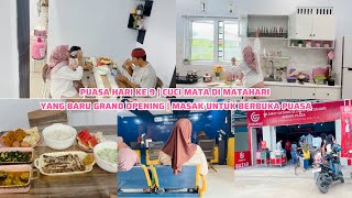 PUASA HARI KE 9 | CUCI MATA DI MATAHARI YANG BARU GRAND OPENING | MASAK UNTUK BERBUKA PUASA