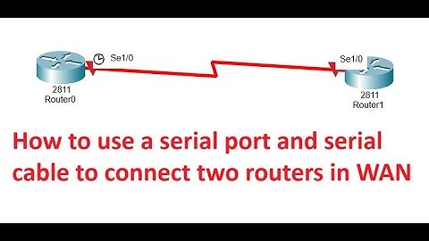 How to use a serial port and serial cable to connect two routers in WAN