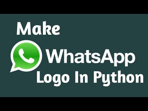 Make WhatsApp Logo in Python #bykarankumar #whatsapp #python