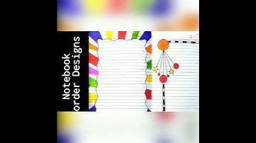 80 compilation of Notebook border collection #design #projectwork #notebook #omkaracreations #shorts