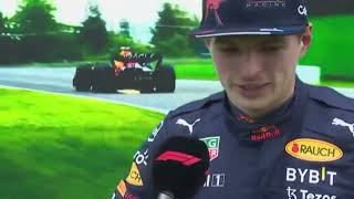 Max verstppen post qualifying interview imola Italian Grand Prix #f1 #maxverstappen