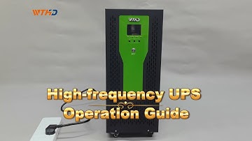 High Frequency UPS Video Operation Guide #Instruction #Operation #tutorial  #Video #Explanation