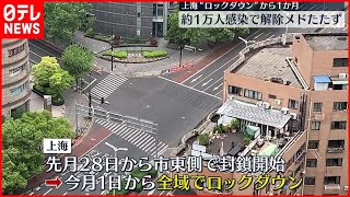 【上海】大規模封鎖から1か月  解除のメドたたず