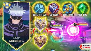 Download Lagu XAVIER NEW META ABNORMAL 1 SHOT DAMAGE BUILD!  🤯🔥 | XAVIER BEST 1 HIT BUILD 2026 | MLBB MP3