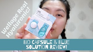 Wellage Real Hyaluronic Bio Capsule и синий раствор | Первое впечатление!