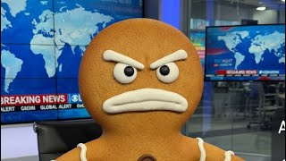 Gingerbread Man On the News 