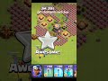 noob base destroyed in second in clash of clans #trending #cocshorts #coc #viralshorts