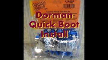 Dorman Split CV Boot Install