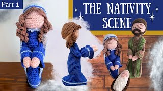 How to Crochet a NATIVITY SCENE - Part 1 of Holy Mary Mother of God kneeling down
