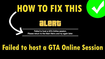 How To Fix Failed to host a GTA Online session Error | #gta