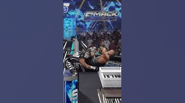 Powerbomb onto stacked light tube table #wwe2k24