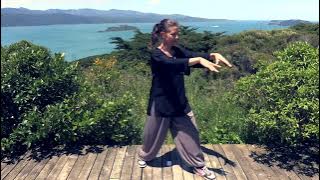 Tai Chi 5 Minutes a Day  Module 01 - Easy for Beginners - the Wave and Embracing the Moon