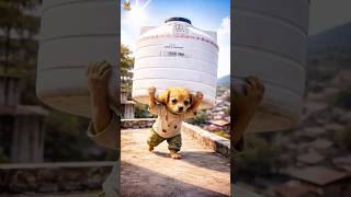 The puppy have no cash to buy jalebi so, the rich man made him sad #animahal