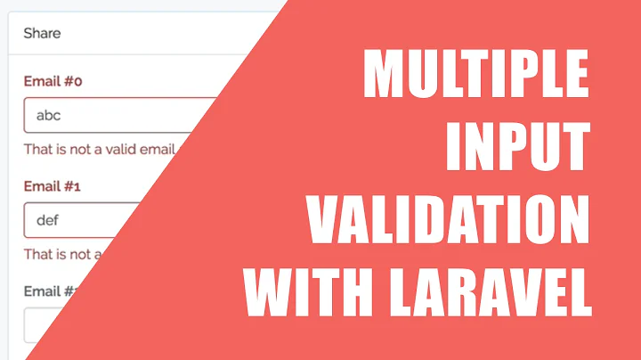Snippet: Multiple Input Validation in Laravel