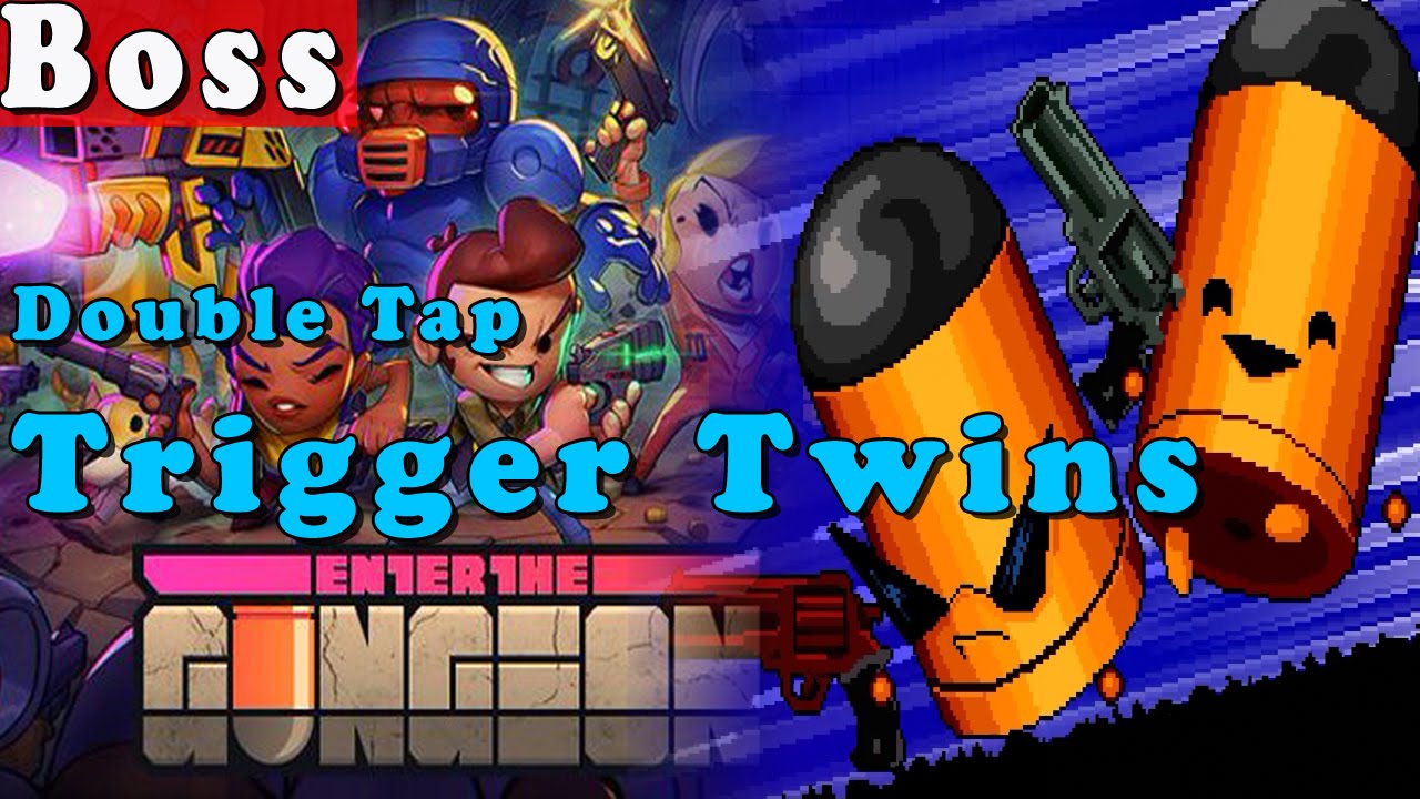 Enter the Gungeon Gameplay Boss Double Tap Trigger Twins PC Full HD