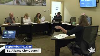 St. Albans City Council | 09/14/2026