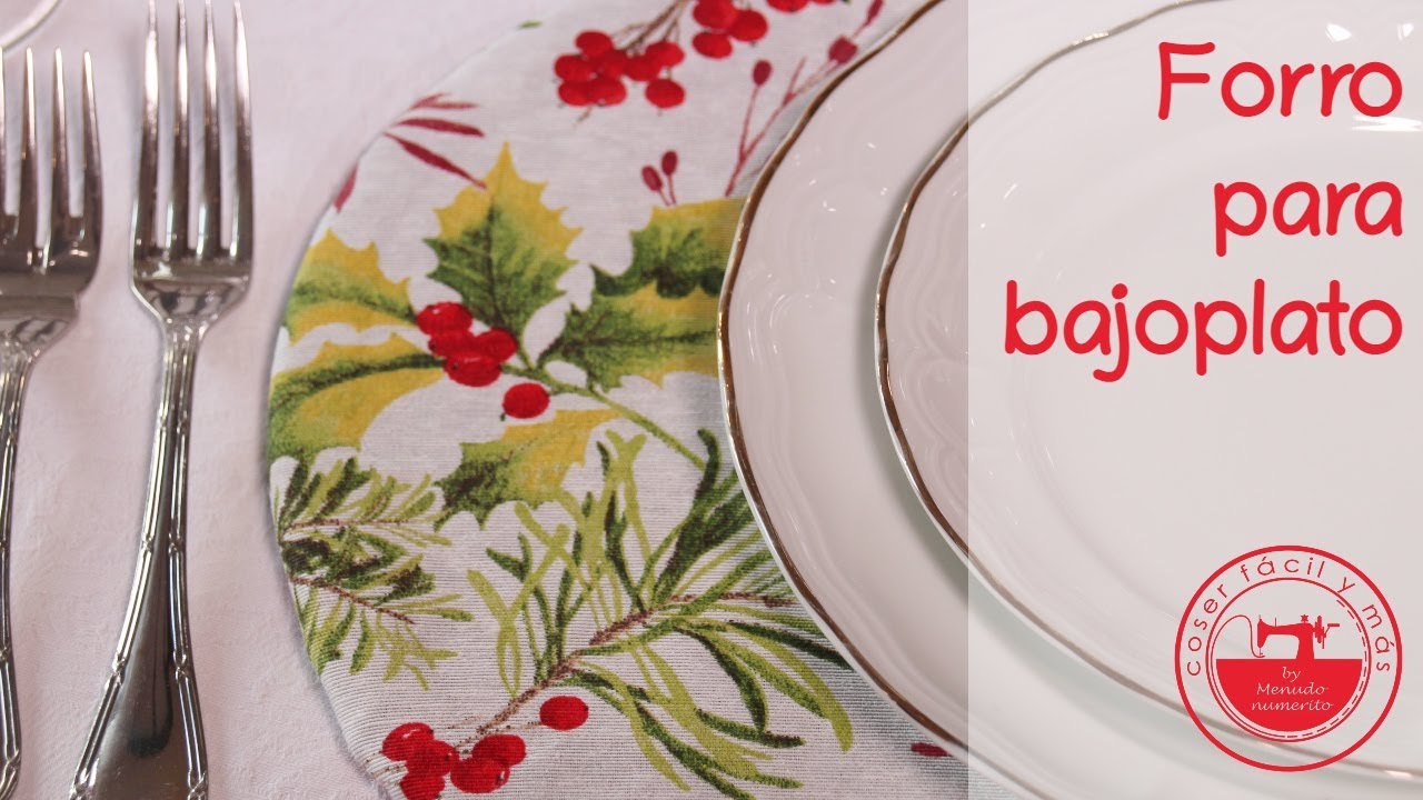 Forro para bajoplatos o salvamanteles (con patrón)