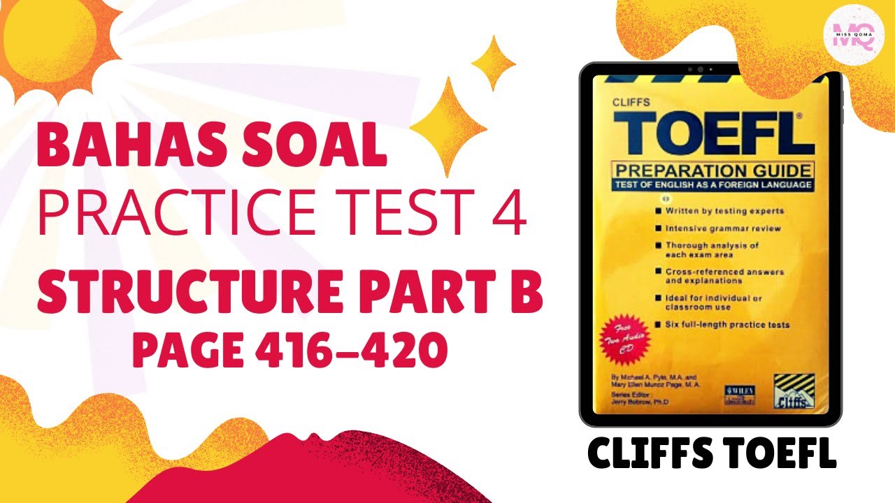 Bahas Soal Cliffs TOEFL || Практический тест 4 - Структура и письменное выражение, часть B