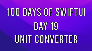 100 Days of SwiftUI from .NET developer