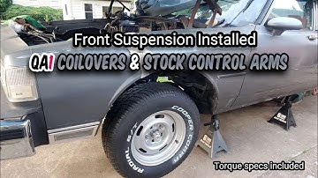 All new Front Suspension rebuild with Qa1 coilovers pt 11 Rebuild 88 Chevy Caprice