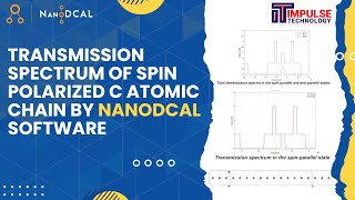 Transmission Spectrum of spin polarized C atomic chain by NanoDCAL Software