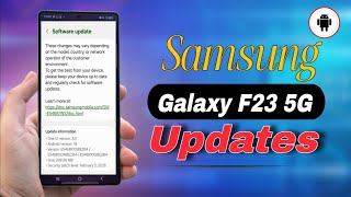 Samsung F23 5G New Software Update Release | New Features Bug Fix