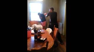 Kicking my moms ass
