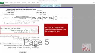 38  How CMS forecasts Estimation At Completion during Execution  Example 1