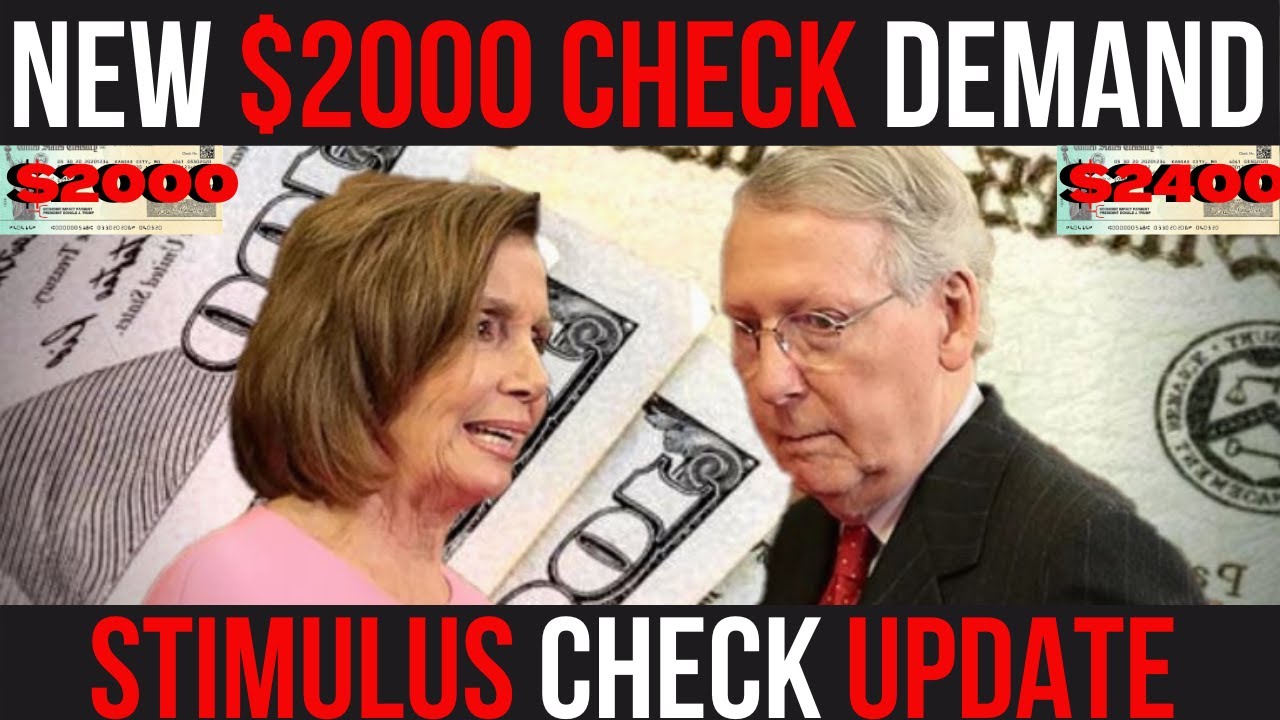 GOOD NEWS! New $2000 Stimulus Check Terms! Pelosi & McConnell Meeting | 2nd Stimulus Check Update