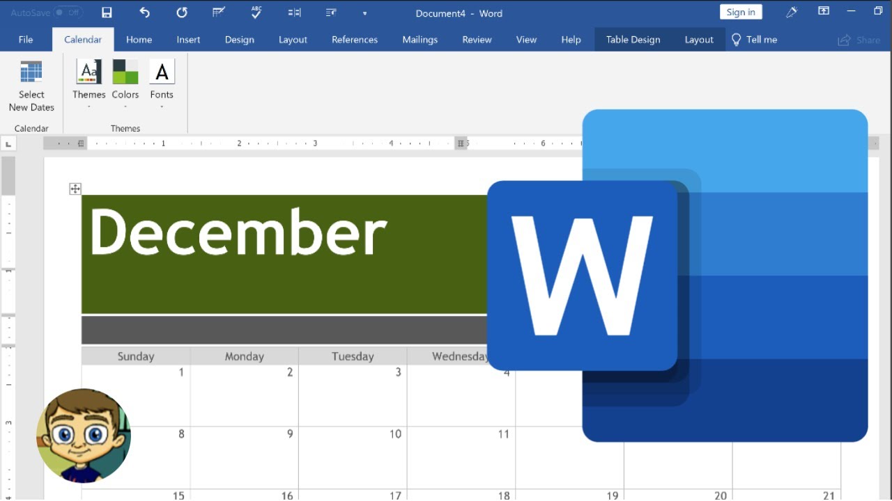 Microsoft Office Calendar Template 2016 from i.ytimg.com