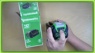 REVIEW of Greenworks 40V battery for lawn equipment