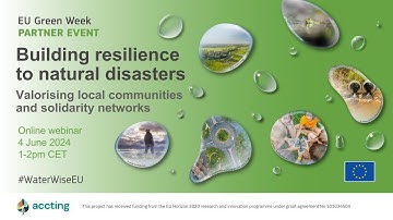 ACCTING webinar: Building resilience to natural disasters